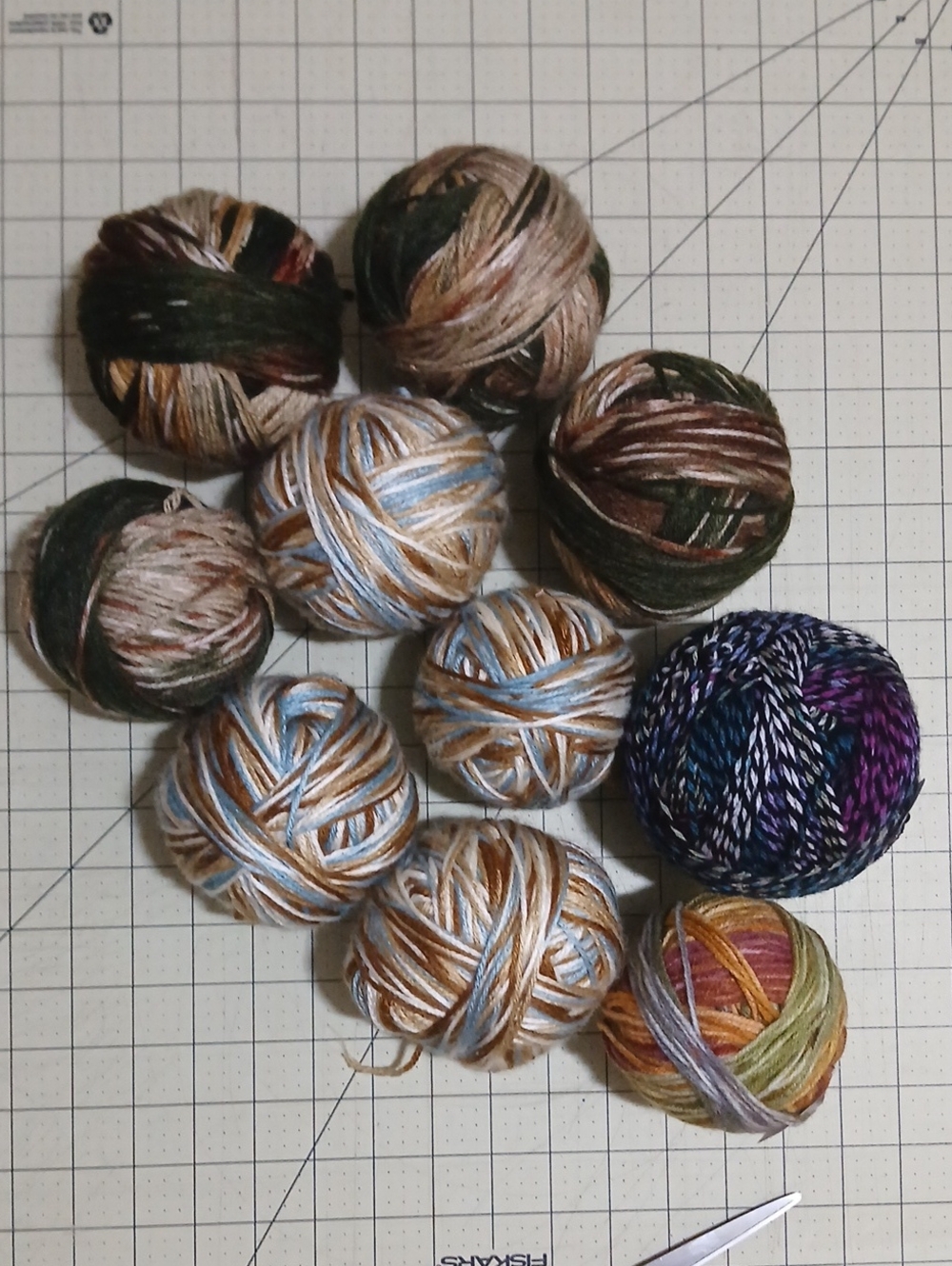 Multicolor Yarn Balls Assortment